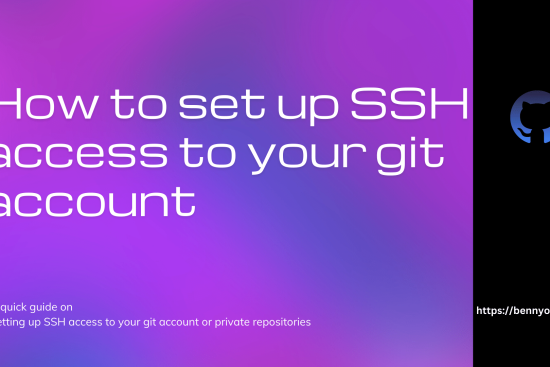 How to set up SSH access to your git account